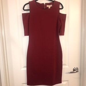 Red Cold Shoulder Dress